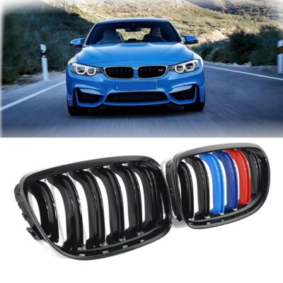 M-Color Front Kidney Grill for BMW E90 E91 4DR LCI 323i 325i 328i 2009 -2011
