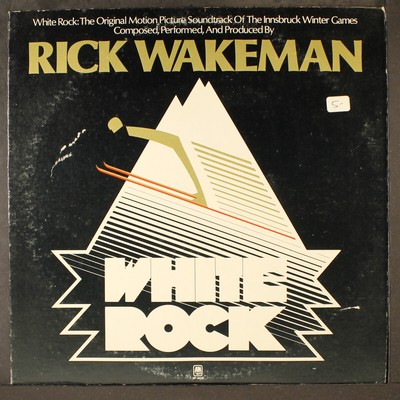 RICK WAKEMAN: white rock A&M 12'' LP 33 RPM