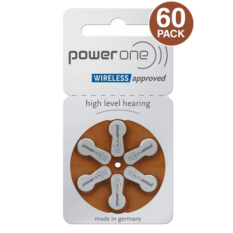 Power One Size 312 p312 PR41 1.45V Hearing Aid Batteries (60 Cells) Fresh Dates