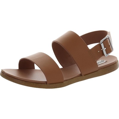 

Женские сандалии на плоской подошве Steve Madden Daja Tan Flat Sandals 6 Medium (B,M) BHFO 4733, Natural leather