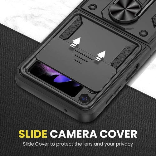 Case For Samsung Galaxy Z Flip 3 5G Heavy Duty Shockproof Tough Slide Camera