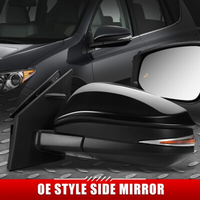 ДЛЯ 15-18 TOYOTA RAV4 OE STYLE С ЭЛЕКТРОПРИВОДОМ + ОБОГРЕВОМ + УКАЗАТЕЛЬ ПОВОРОТА + ЛЕВОЕ БОКОВОЕ ЗЕРКАЛО BSD