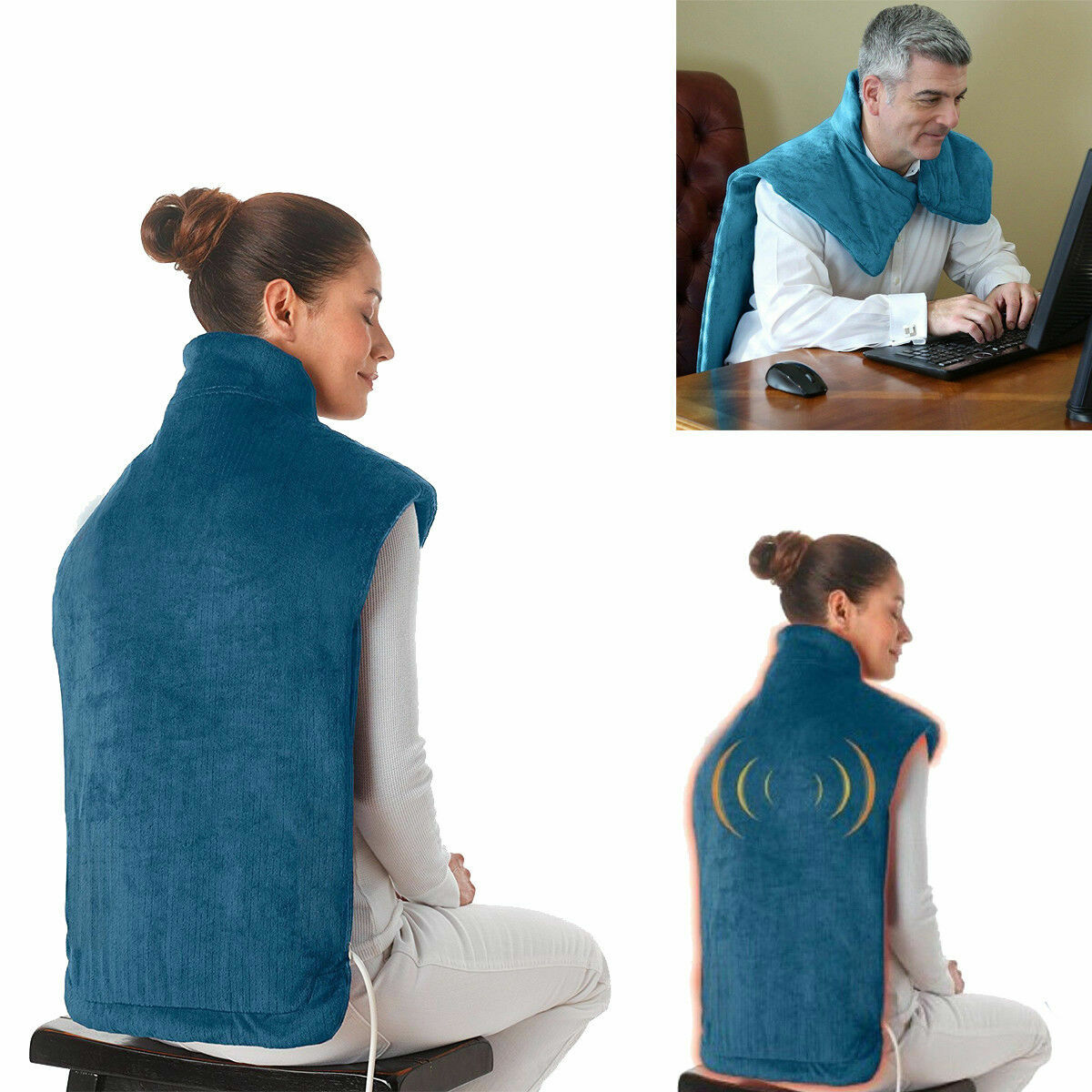 Coperta Relief Wrap Con Massaggio Vibrante E Funzione Riscaldante Relax cir