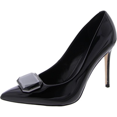 Женские черные туфли-лодочки на шпильке с острым носком Nine West 8 среднего размера (B, M) BHFO 2956