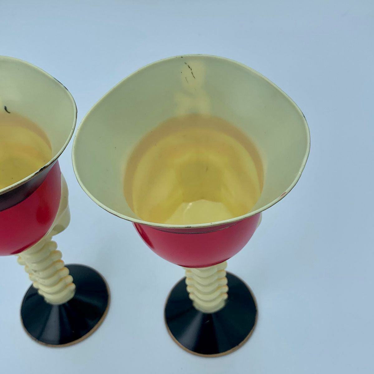 Lot of 2 Halloween Pirate Skeleton Party Cups Plastic 8.20" Tall