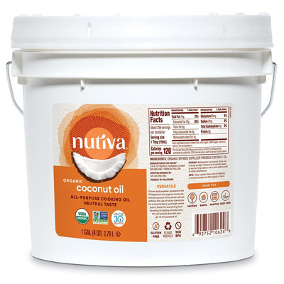 Nutiva Organic Coconut Oil Refined 1 Gallon Free Shipping