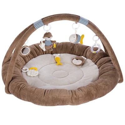 Fehn Otter Theo 3-D-Activity-Nest Otter Braun/Sand Ø 85 cm NEU
