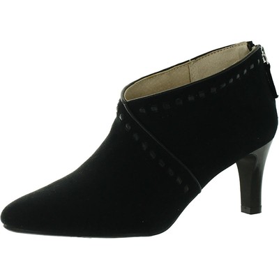 

LifeStride Женские черные ботильоны на молнии Giada, размер 8, средний (B,M) BHFO 9992, Black microsuede