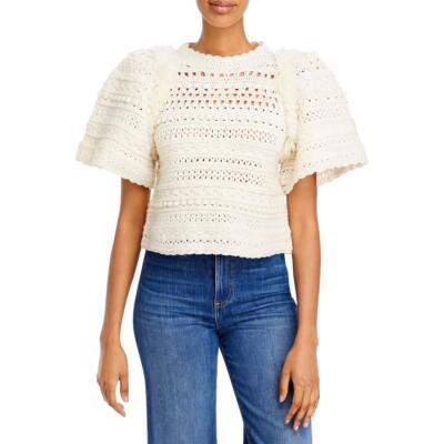 

Укороченный свитер Sea New York Womens Extra Fine Merino Wool shirt BHFO 2767, Cream