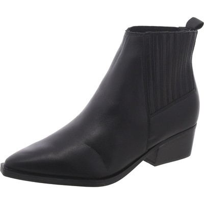 Marc Fisher LTD Womens Black Faux Leather Booties Shoes 5 Medium (B,M) BHFO 2779