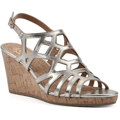 White Mountain Womens Flaming Sling Back Wedges Wedge Sandals Shoes BHFO 1408
