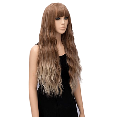 blonde wig with bangs