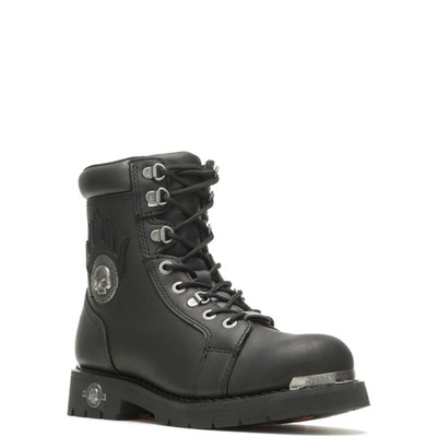 Pre-owned Harley-davidson Men's Diversion Riding Boot Black - D94169