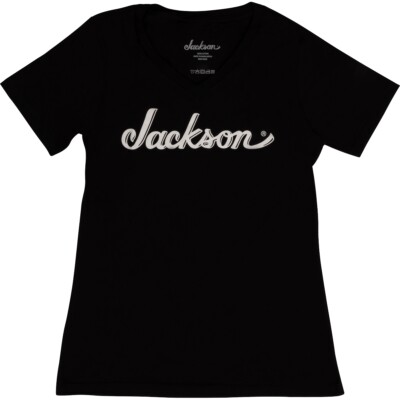 Jackson Guitars Jackson Logo Women's T-Shirt, Black, L