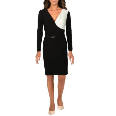 

Женское черно-белое коктейльное и вечернее платье Lauren Ralph Lauren Alexie Petites  7087, Black/white