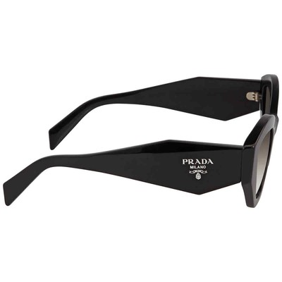 Pre-owned Prada Grey Gradient Cat Eye Ladies Sunglasses Pr 07ys 1ab0a753 Pr 07ys 1ab0a7 53 In Gray