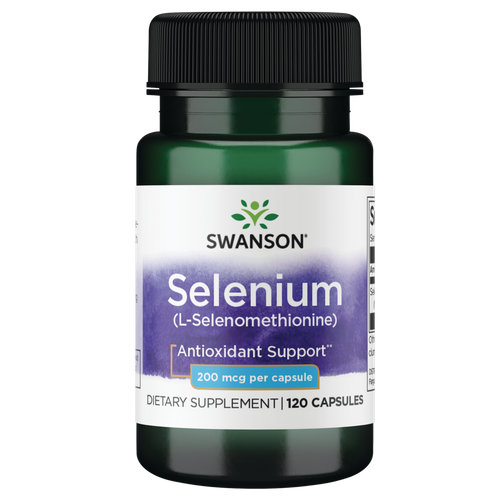 Swanson Selenium 200 Мкг, 120 капсул