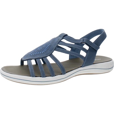 

Сандалии Easy Street Womens Gemi Blue Slingback 10 Extra Wide (E+, WW) BHFO 1022, Denim/gore, Gemi