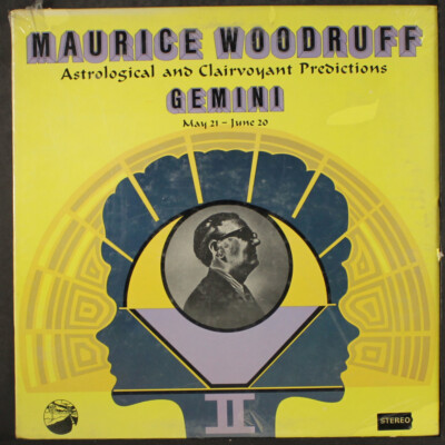 MAURICE WOODRUFF: gemini: astrological and clairvoyant predictions MAP CITY 12'' 