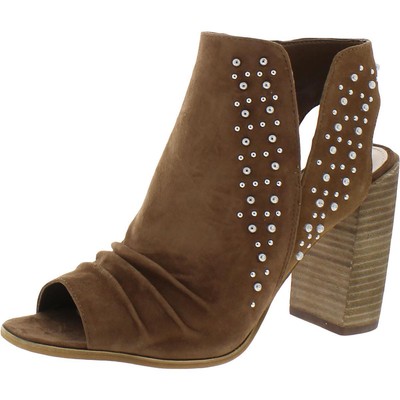 

Женские коричневые босоножки Vince Camuto Machinie 8,5 средний (B,M) BHFO 4774, Brown moss/true suede