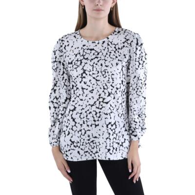 Женская рубашка-топ с рюшами и принтом DKNY BHFO 9386