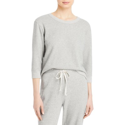 

Женский топ-толстовка с ребристой отделкой и рукавами до локтя Wilt BHFO 5470, Grey heather