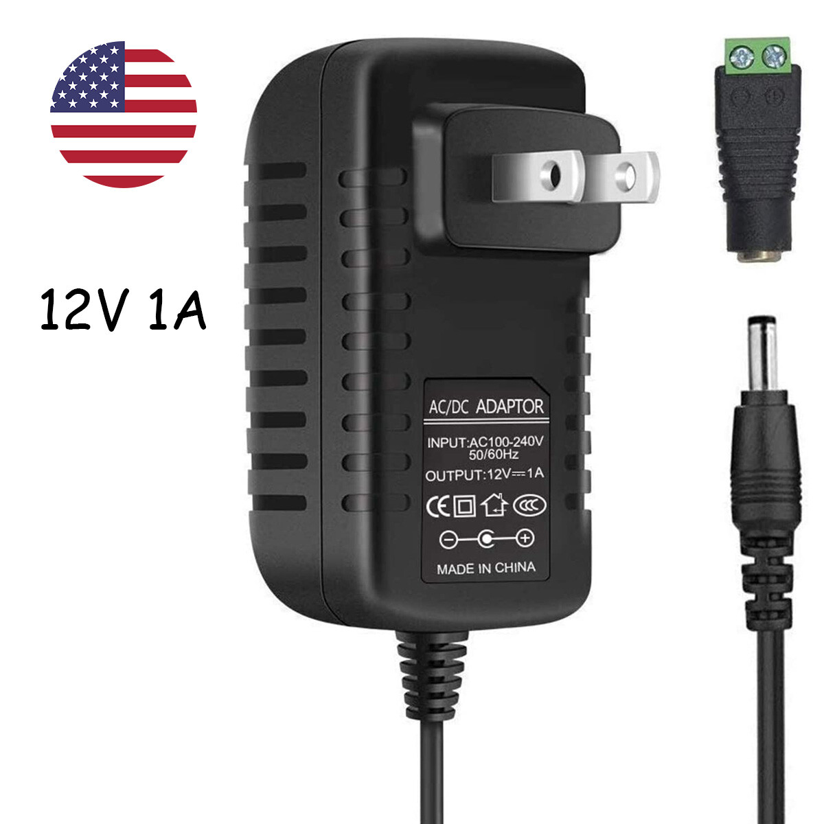 12v 1a 12w Power Supply For 5050 5630 Smd Led Strip Lights Usa