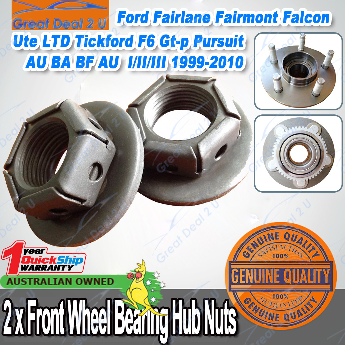 2 x Rear ABS Wheel Speed Sensor for Ford Fairlane AU1 1999 - 2000 Wagon 2 x Rear ABS Wheel Speed Sensor for Ford Fairlane AU1 1999 - 2000 Wagon