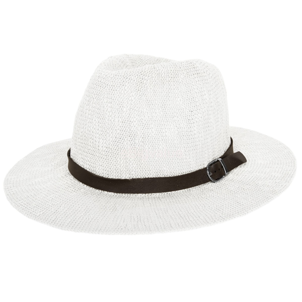 white wide brim fedora hat