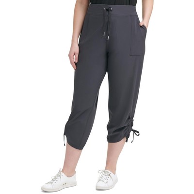 Женские черные брюки-капри для фитнеса Calvin Klein Performance плюс 1X BHFO 1647