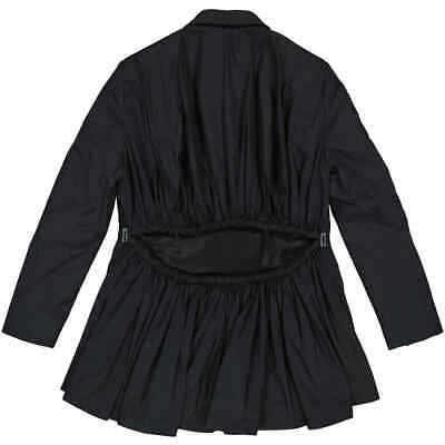 Pre-owned Burberry Black Wool And Taffeta Cut-out Back Tuxedo Jacket
