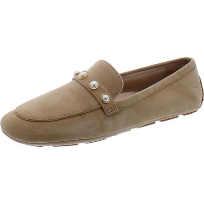 Женские мокасины из коричневой кожи Stuart Weitzman 7.5 Medium (B,M) BHFO 0386