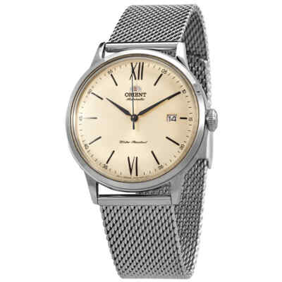 Мужские часы Orient Bambino с циферблатом цвета шампанского RA-AC0020G10B