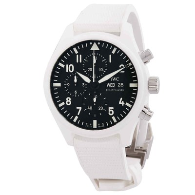 Мужские часы IWC Pilot Chronograph Top Gun Top Gun с автоматическим черным циферблатом IW389105