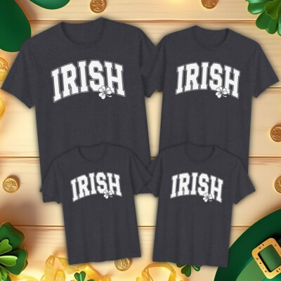Family Irish Funny St. Patrick's Day T-Shirts Tee Green Parade Outfit #STPD