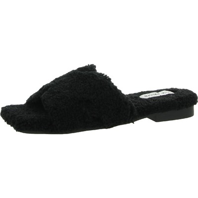 Женские шлепанцы Steve Madden Seek из искусственного меха с квадратным носком BHFO 6616