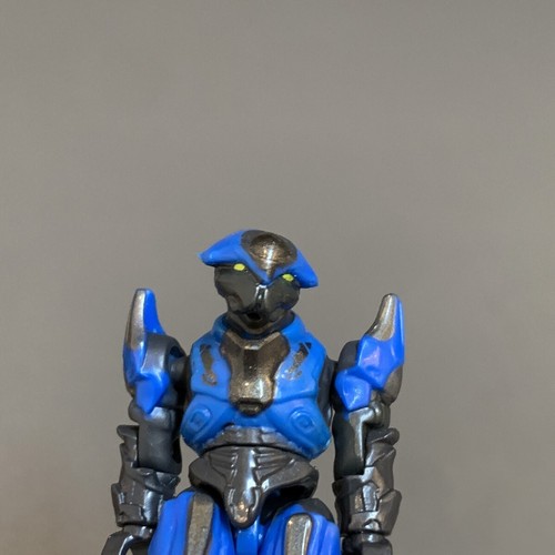 5x HALO MEGA BLOKS COVENANT BLUE ELITE ULTRA MINI FIGURE & 10 Guns 97202