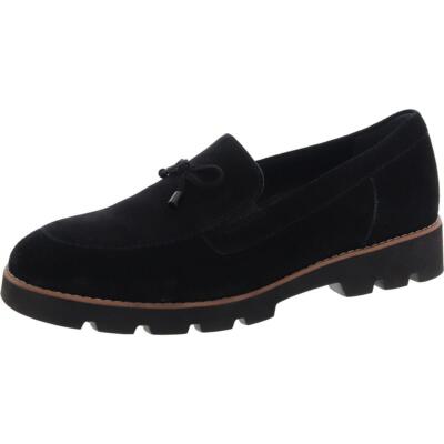 Vionic Womens Finley Suede Slip-On Bow Loafers Shoes BHFO 6186