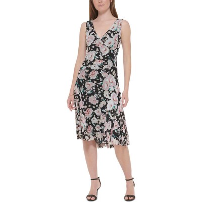 Женское черное платье-футляр с цветочным принтом Tommy Hilfiger 4 BHFO 6182