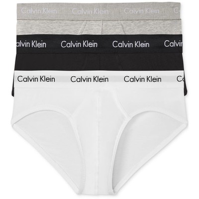 

Мужские белые эластичные трусы из 3-компонентного хлопка Calvin Klein  36-38 BHFO 7462, White/black/grey heather