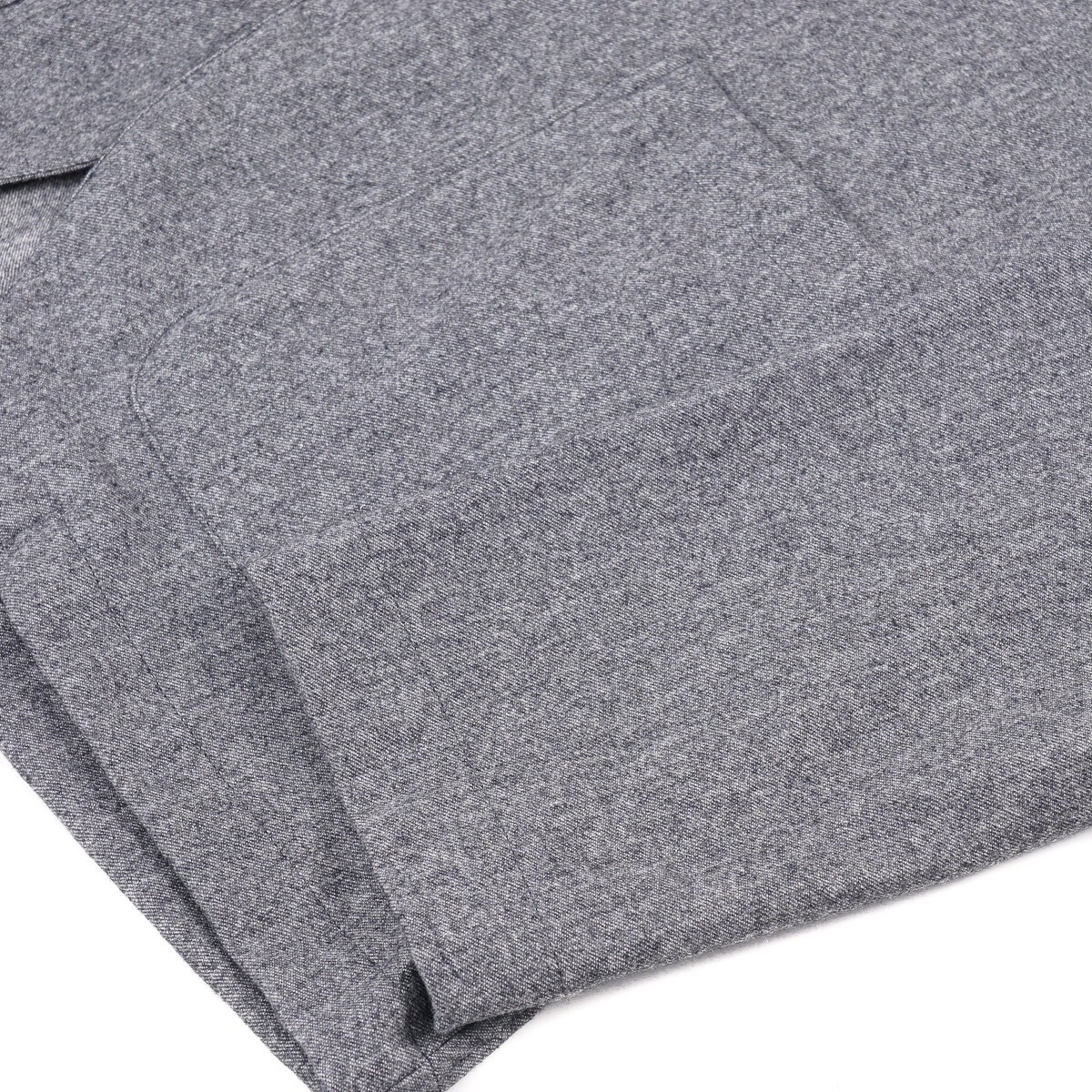 Pre-owned Finamore 1925 Finamore Napoli Unlined Lightweight Flannel Wool Sport Coat 42r (eu 52) In Gray