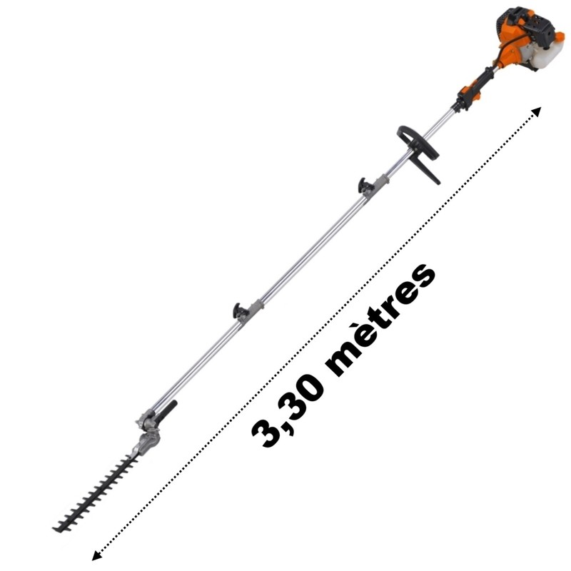 Taille-Haies Thermique Sur Perche, 52 Cm3, 3 Cv, Longueur 3.30 MÃ¨Tres