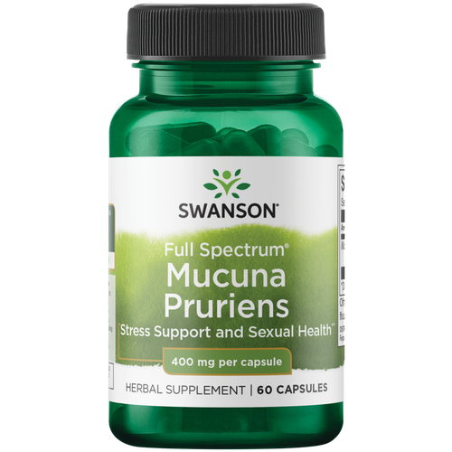 Swanson Full Spectrum Mucuna Pruriens 400 мг 60 капсул