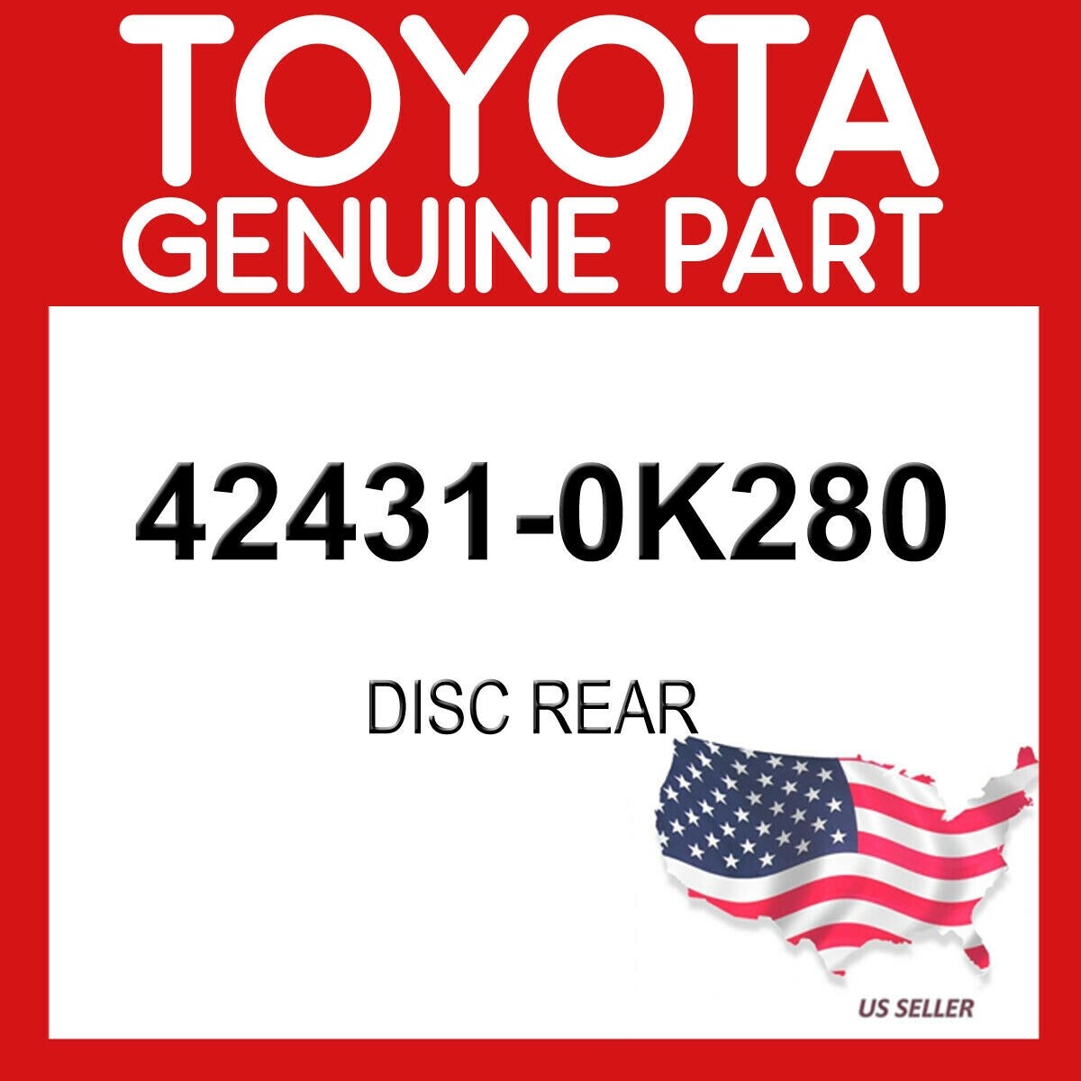 ひろし　ha23部品 TOYOTA GENUINE OEM 42431-0K280 DISC REAR 424310K280 | eBay
