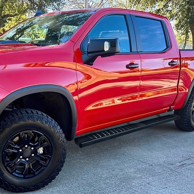 For 19-24 Silverado/Sierra Crew Cab 6" Aluminum Side Step Bar Running Boards