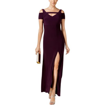 

NW Nightway Женское фиолетовое вечернее платье с открытыми плечами Petites  BHFO 1051, Plum