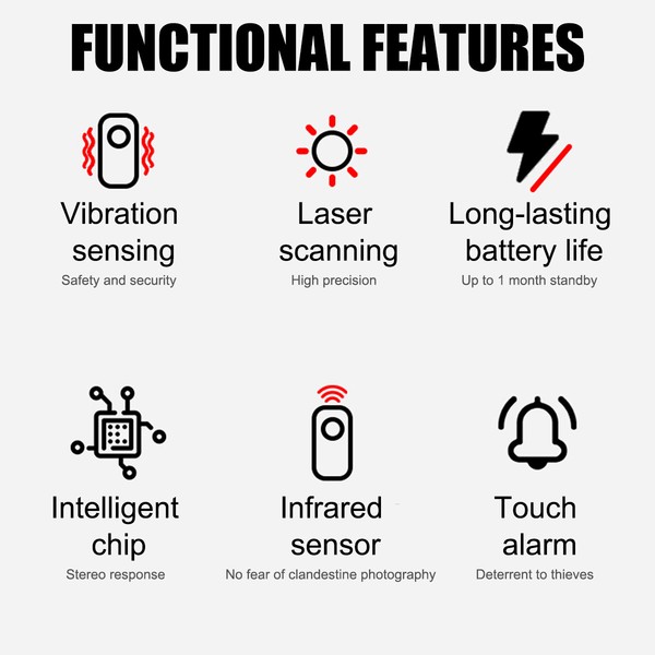 Portabl Hidden Camera Detector, Camera Detector, Anti Spy, GPS Tracker Detector - Image 5