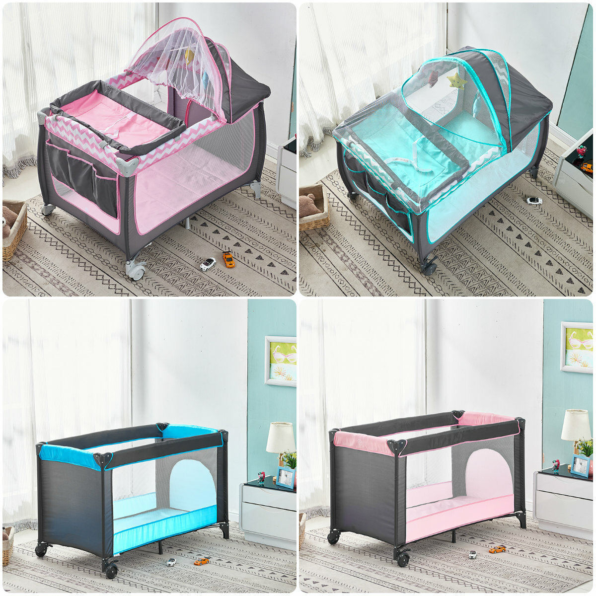 baby bed wheels