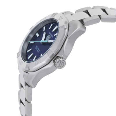 Pre-owned Tag Heuer Aquaracer Quartz Blue Dial Ladies Watch Wbp1311.ba0005
