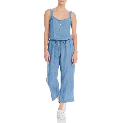 

Rails Womens Brooklyn Синий джинсовый комбинезон без рукавов с разрезными карманами  BHFO 9294, Medium vintage